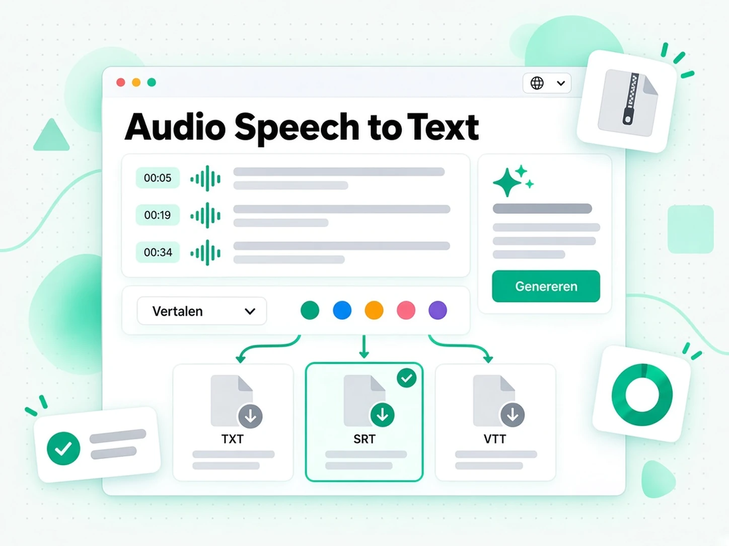 Audio spraak naar tekst: een spraaktranscript herschrijven tot een nieuw artikel of script