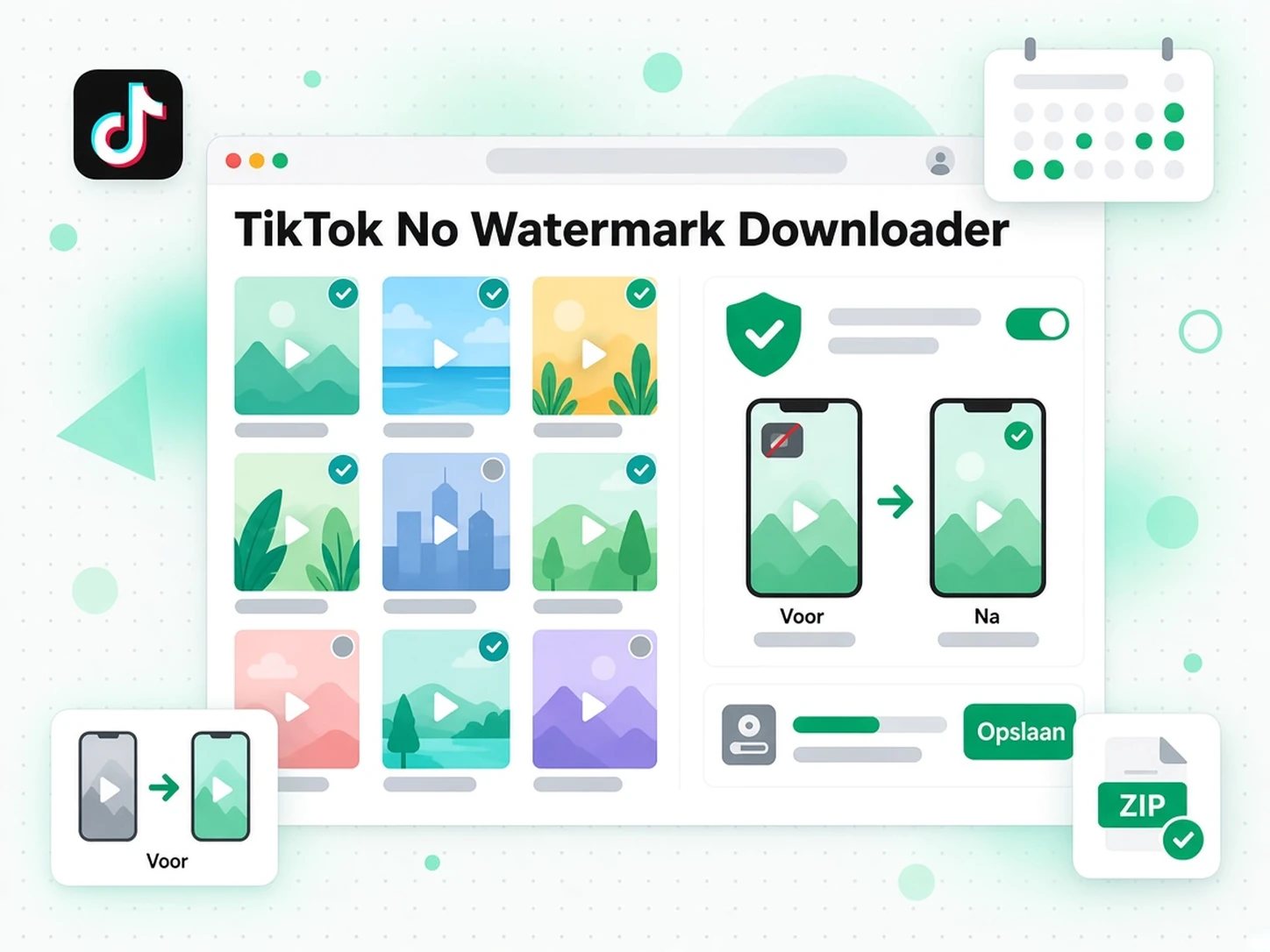 TikTok zonder watermerk downloaden: een creator maakt een back-up van video's van het eigen TikTok-profiel