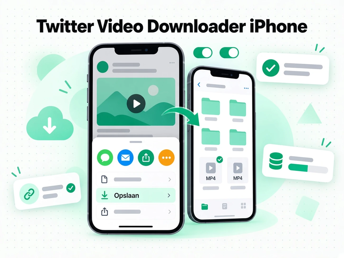Twitter video downloaden iPhone: een journalist bewaart een openbare X-video met bronvermelding