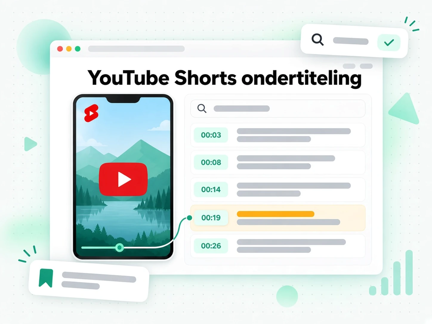 YouTube Shorts ondertiteling: Korte tekst lezen en doorzoeken
