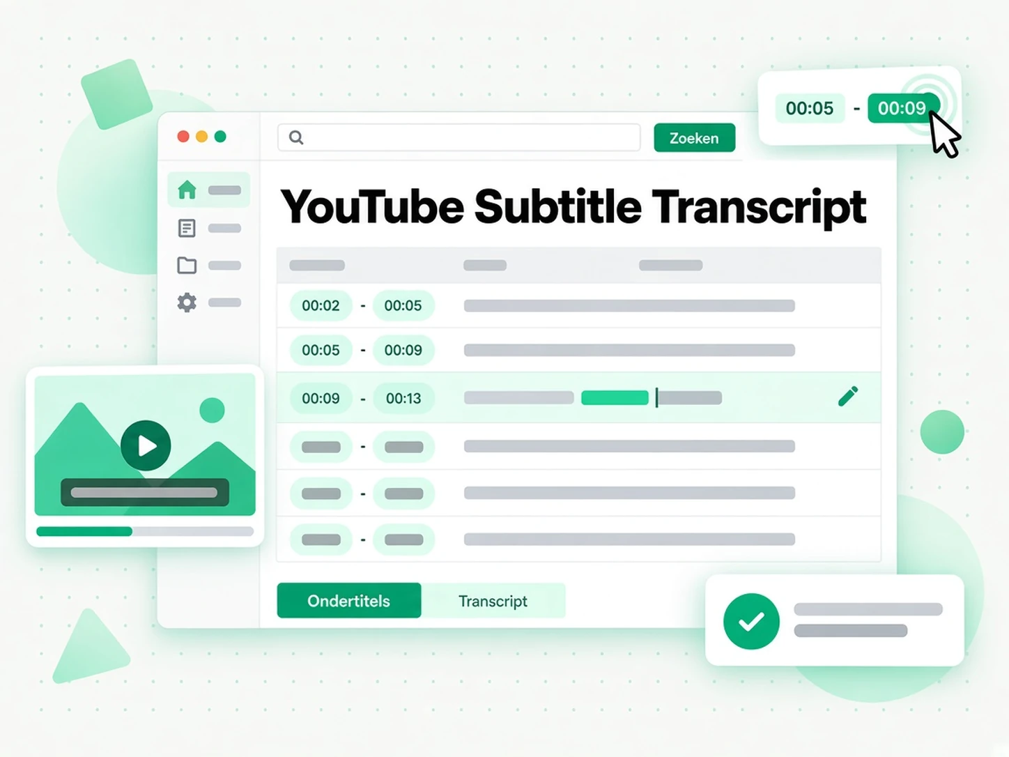 YouTube ondertiteltranscript: samenvatting, outline en mindmap gegenereerd uit YouTube-ondertiteltekst