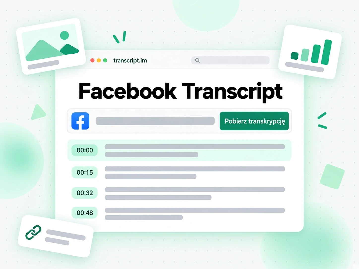 Facebook Transcript: Zamień film z Facebooka w transkrypcję