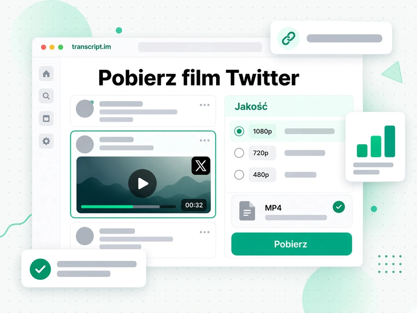 Pobierz film Twitter: niezawodny downloader z publicznym adresem postu X i opcjami jakości MP4