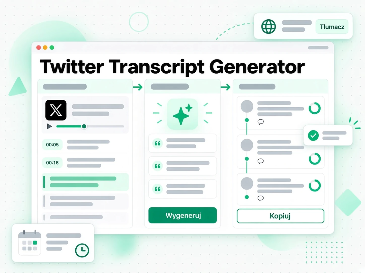 Twórca zamienia własną transkrypcję wideo Twitter w wątek tekstowy