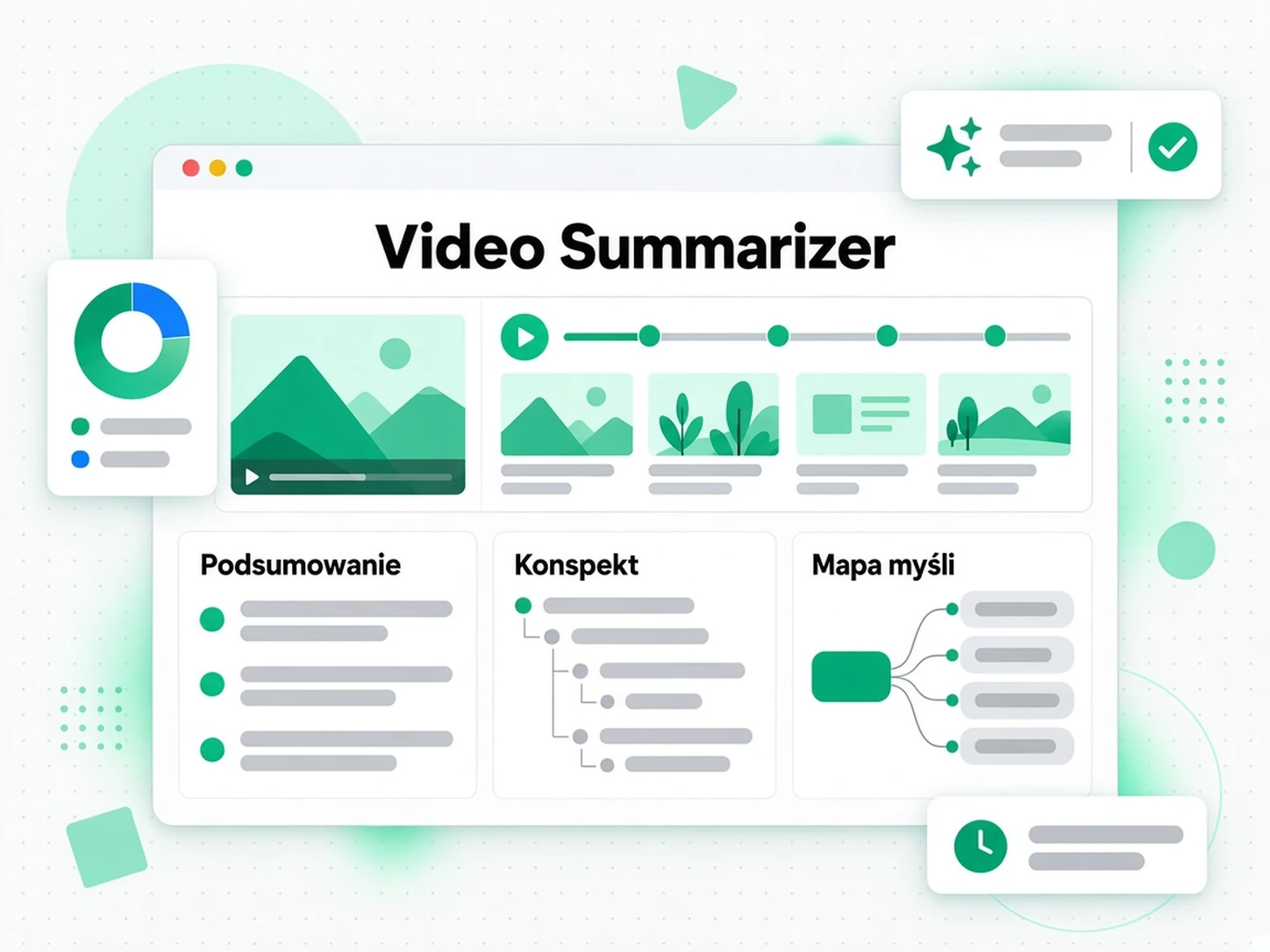 Podsumowanie, konspekt i mapa myśli wygenerowane z transkrypcji filmu