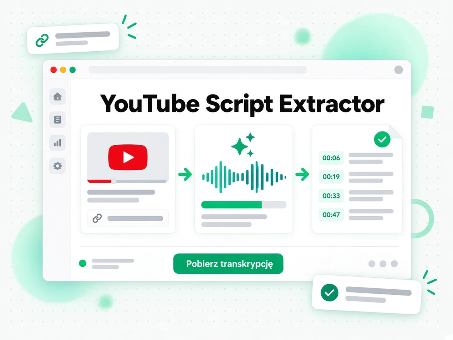YouTube Script Extractor: Zamień link z YouTube w skrypt
