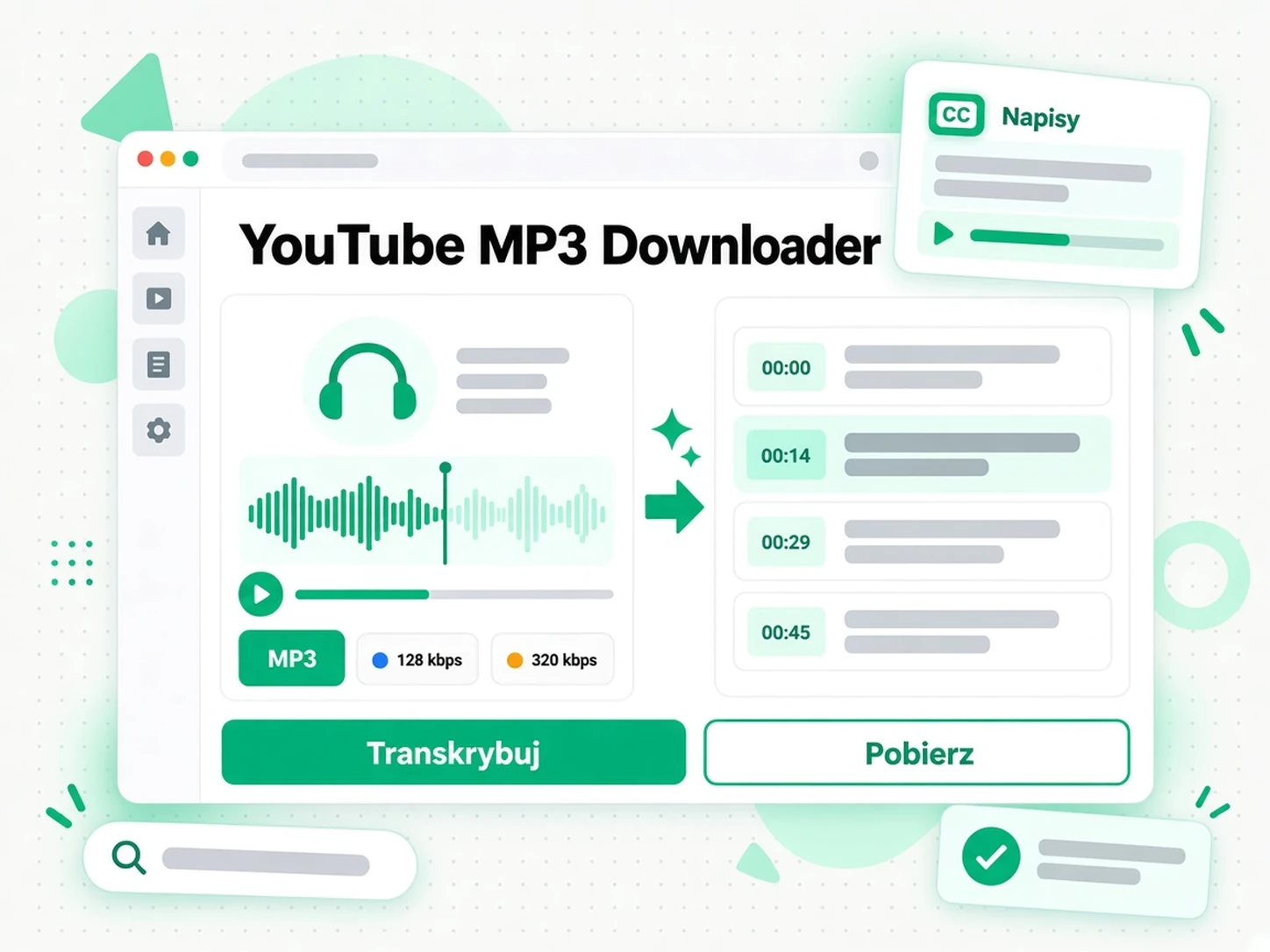 Film YouTube przygotowany do transkrypcji i tworzenia napisów