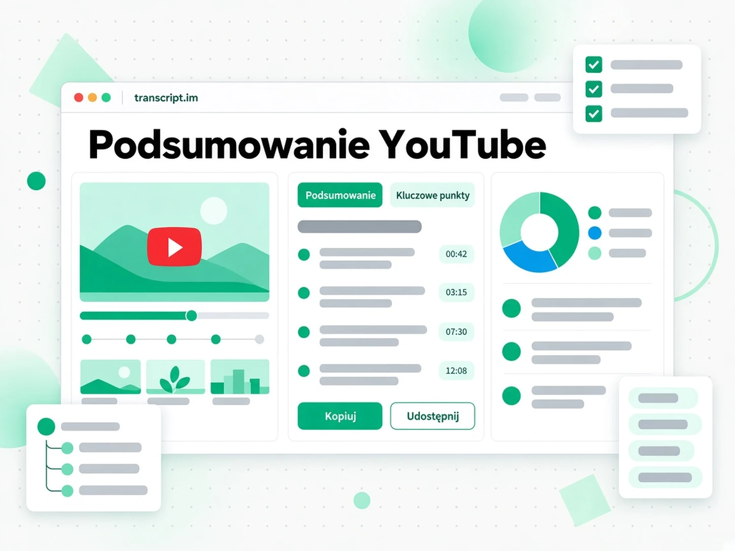 Podsumowanie YouTube: AI streszcza film w kluczowe punkty