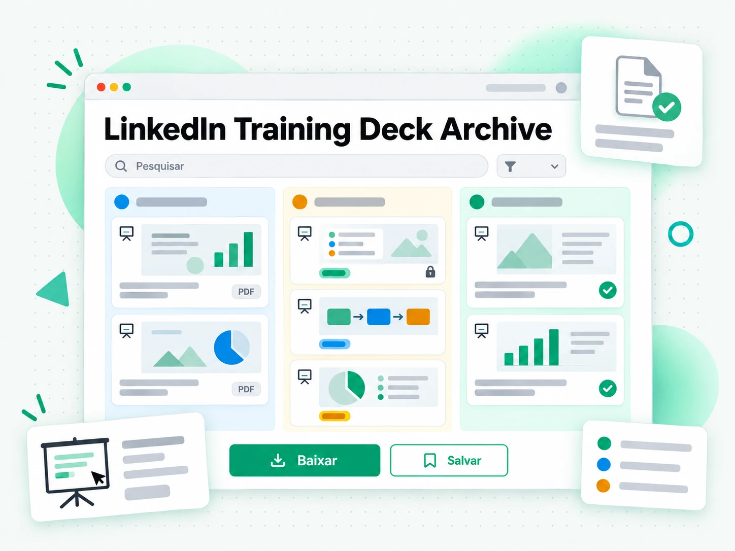 LinkedIn Training Deck Archive salvo para uso offline
