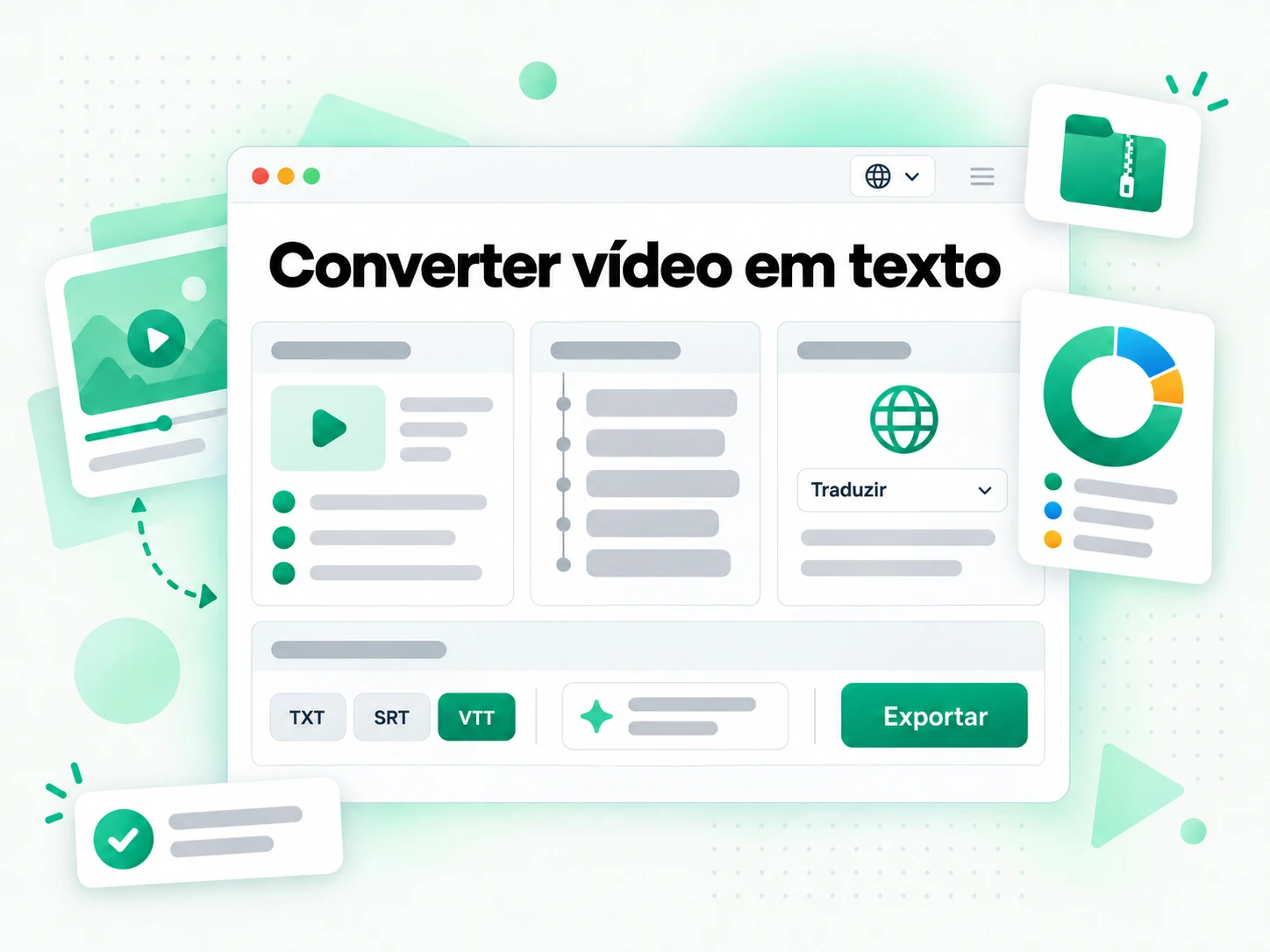 Converter vídeo em texto reescrito em um novo roteiro