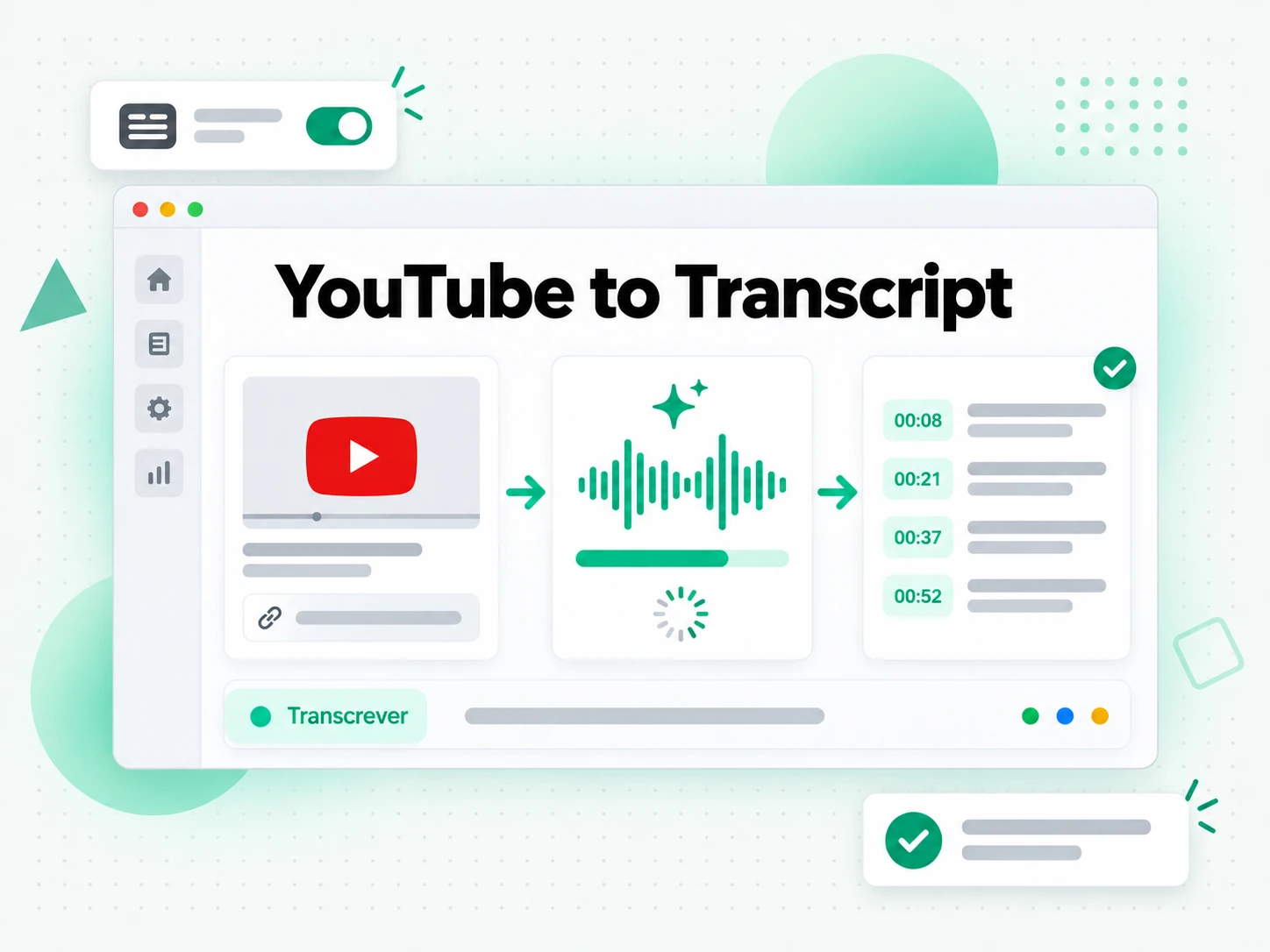 YouTube to Transcript: IA transcrevendo o áudio do vídeo