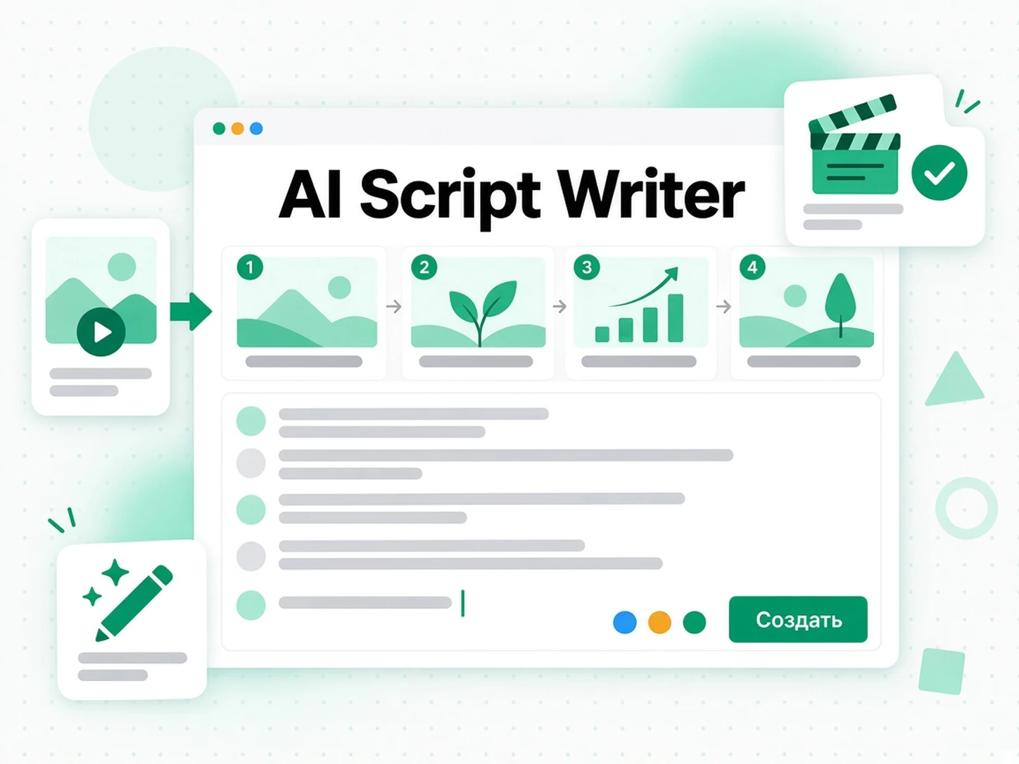 AI Script Writer: воссоздание видео в новом сценарии или на другом языке