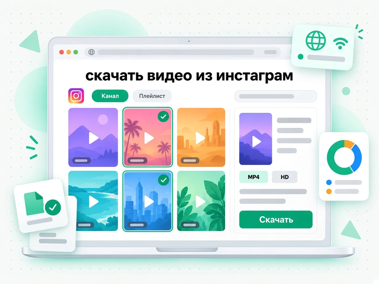 скачать видео из инстаграм: автор сохраняет свой Instagram Reel в архив