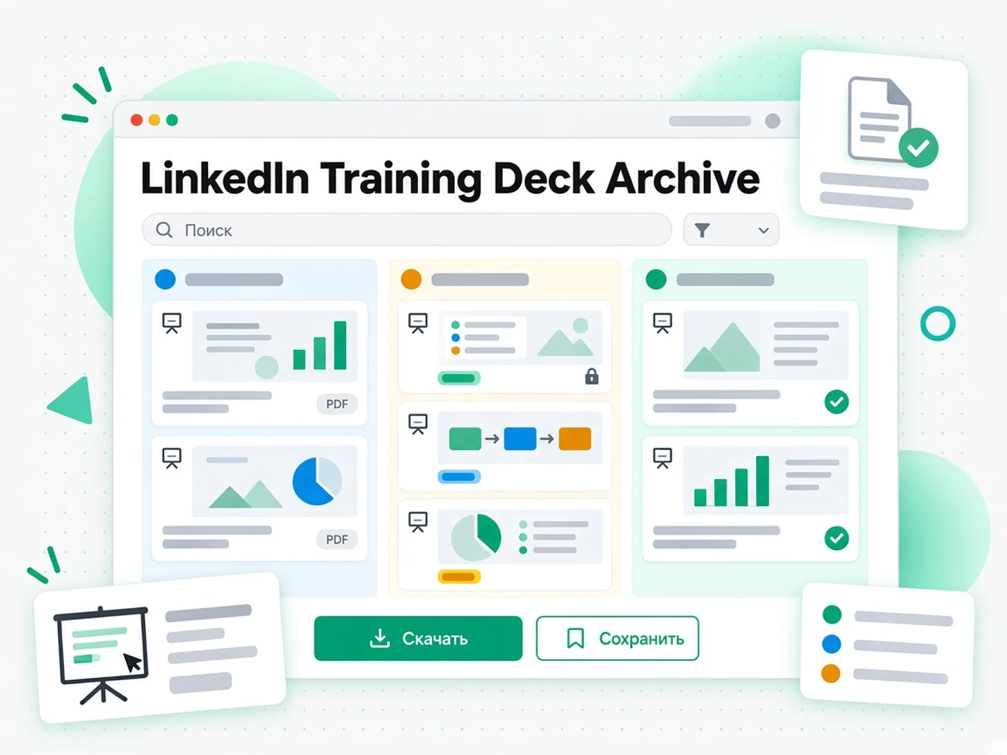 LinkedIn Training Deck Archive: лицензированный обучающий документ LinkedIn сохранён офлайн