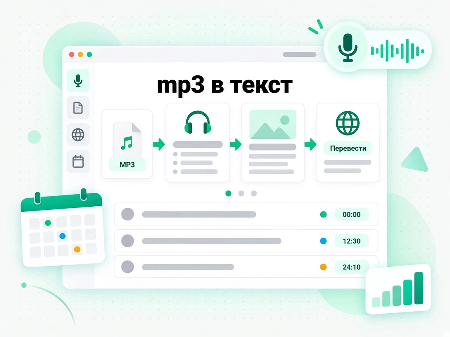mp3 в текст: воссоздание описаний и статей из расшифровки MP3