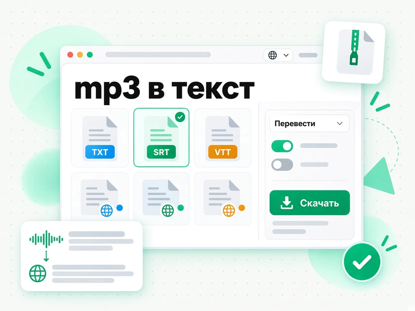 mp3 в текст: переписывание расшифровки MP3 в новую статью или сценарий