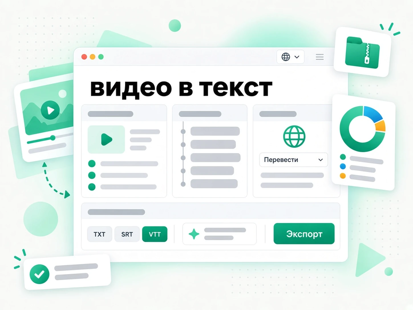 видео в текст: переписывание расшифровки видео в новый сценарий