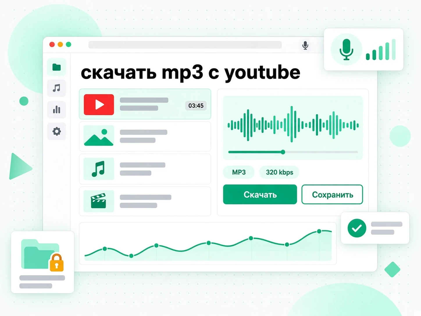 скачать mp3 с youtube: собственная загрузка YouTube превращается в аудиофайл MP3