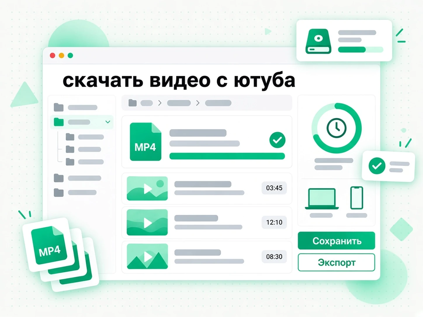 скачать видео с ютуба: скачивание готового файла