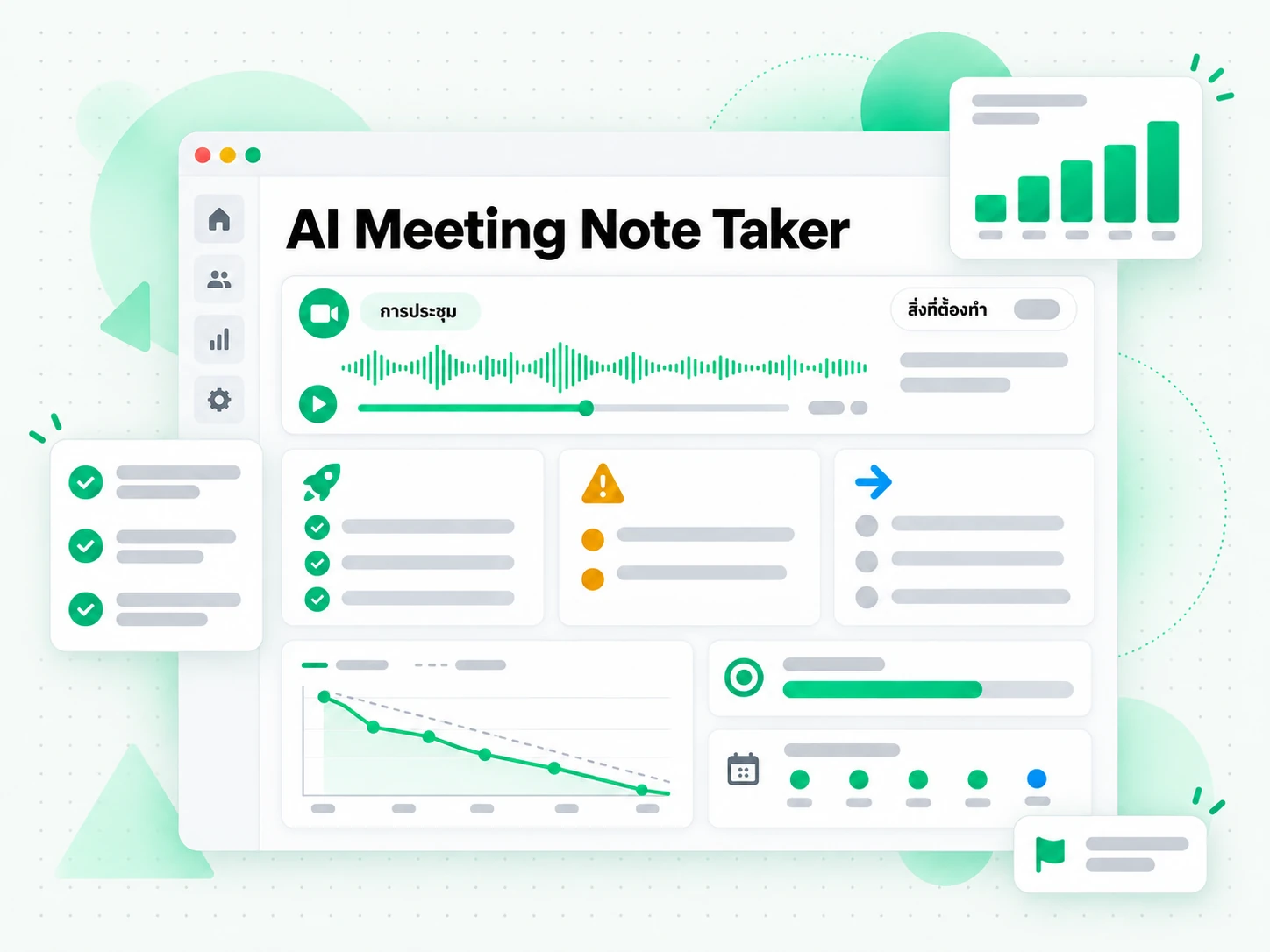 AI Meeting Note Taker ใช้กับการประชุมทีมประจำวัน