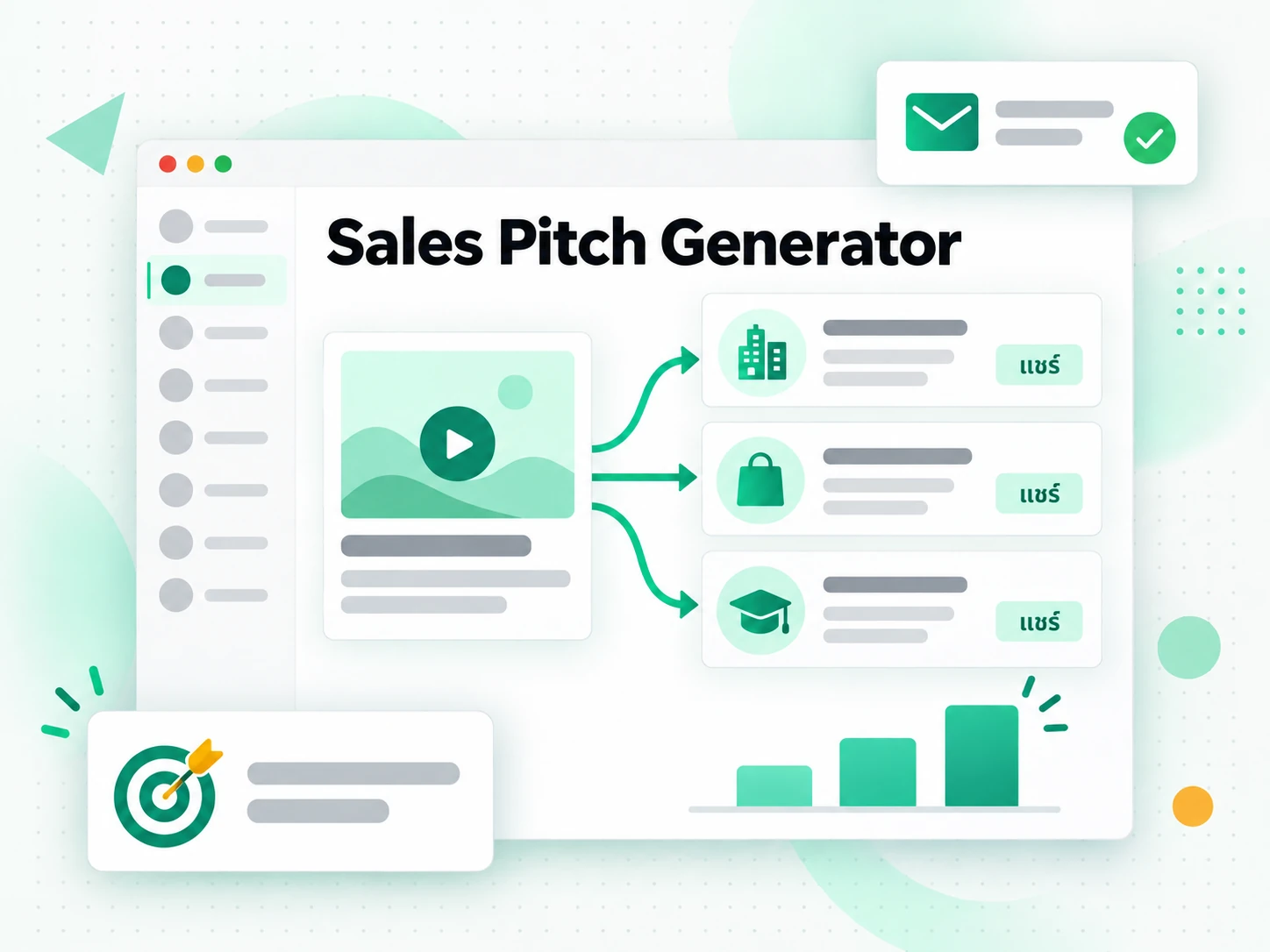 Sales Pitch Generator: เซลส์พิทช์เฉพาะบุคคลจากบทถอดเสียงชุดเดียว