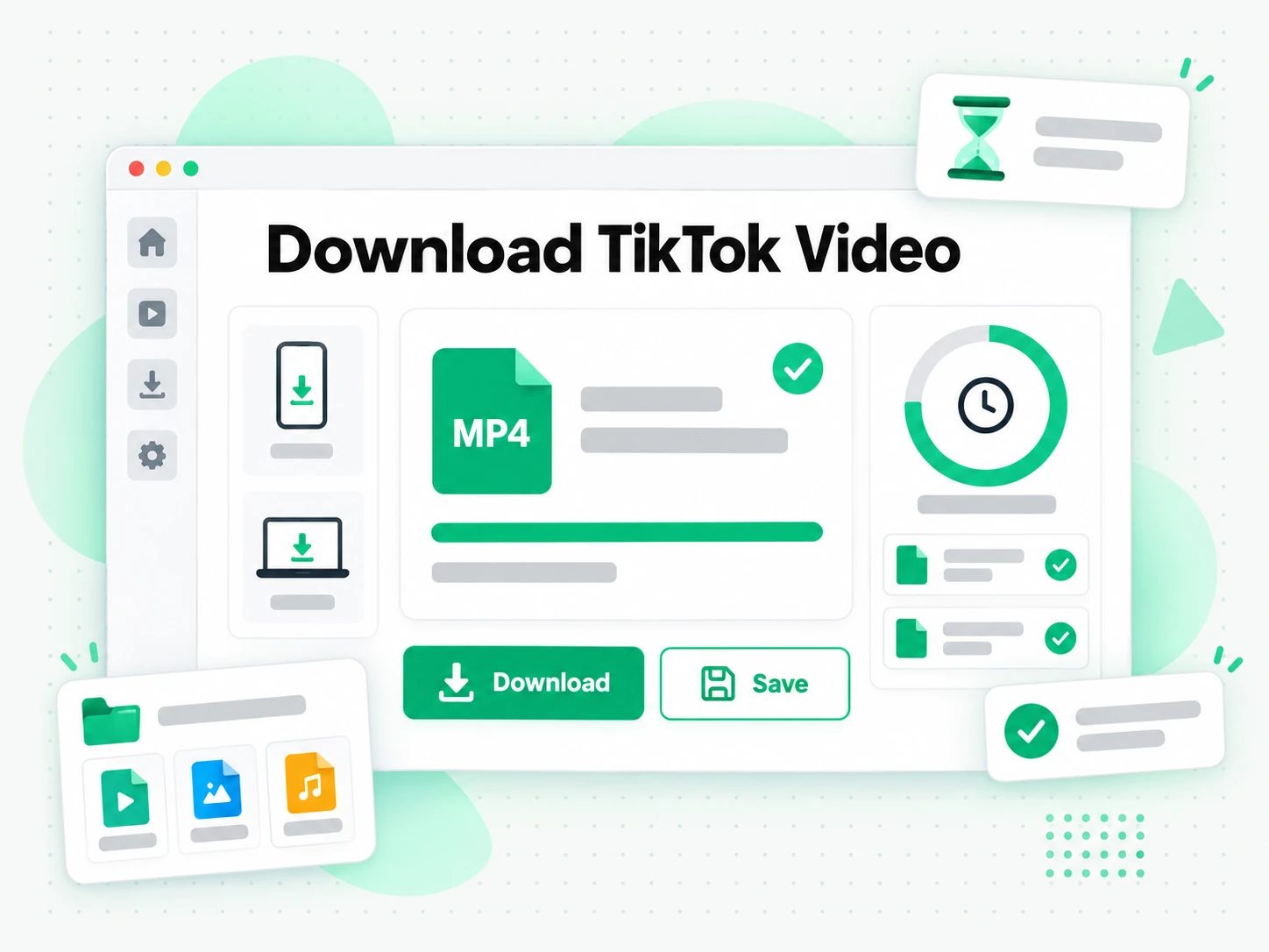Download TikTok Video: downloading the finished file