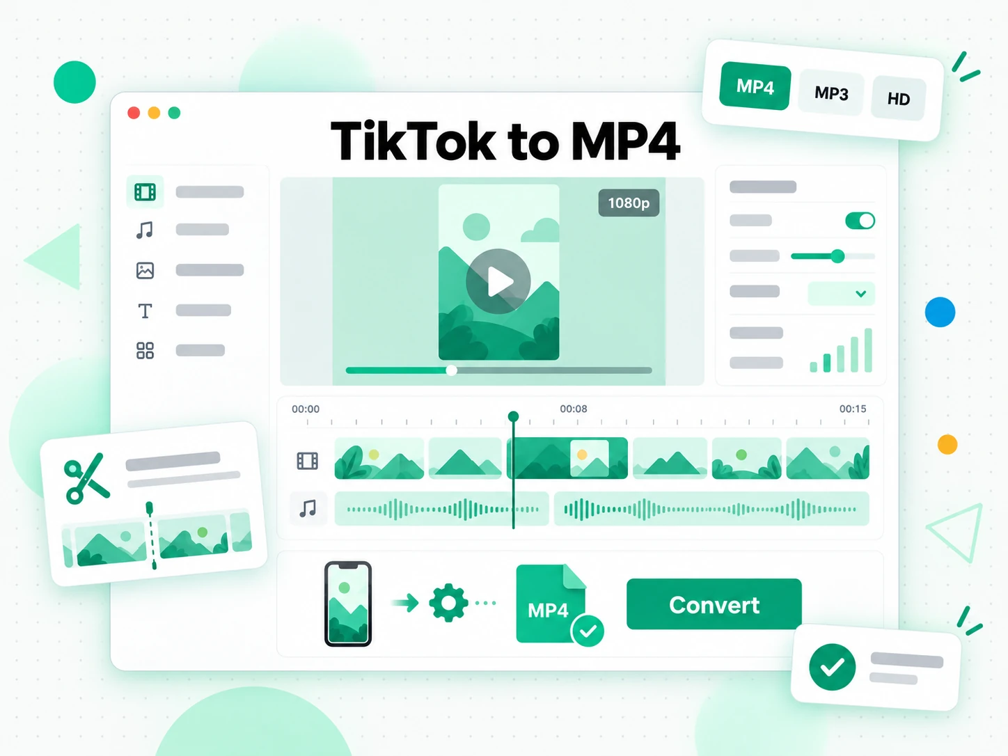 TikTok to MP4: marketing team analyzing licensed TikTok creative