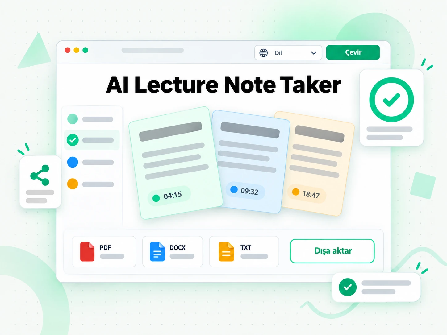 AI Lecture Note Taker: ders notlarını başka bir dile çevirme