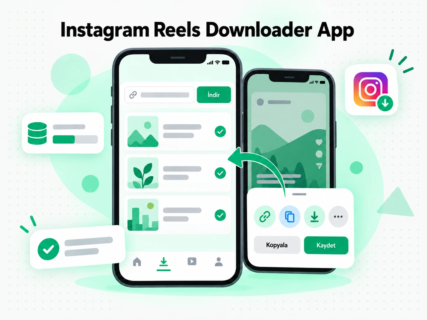 Instagram Reels Downloader App: lisanslı Instagram Reels kampanyalarını inceleyen bir pazarlama ekibi