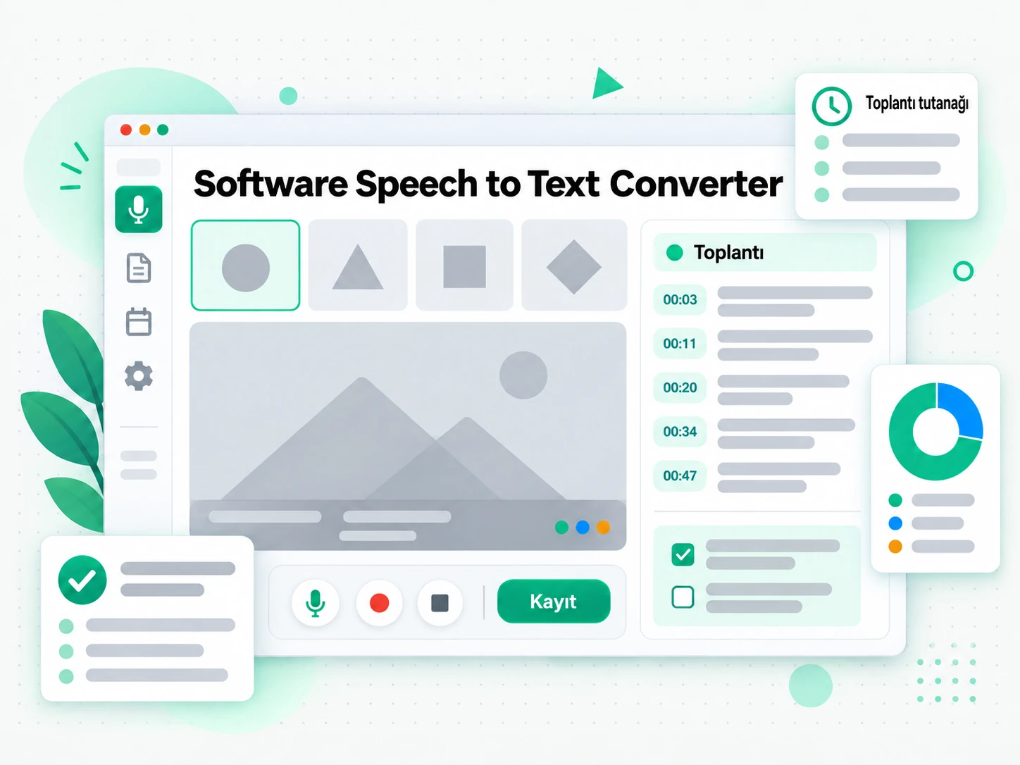 Software Speech to Text Converter: bir konuşma transkriptini çalışma ve toplantı notlarına dönüştürme