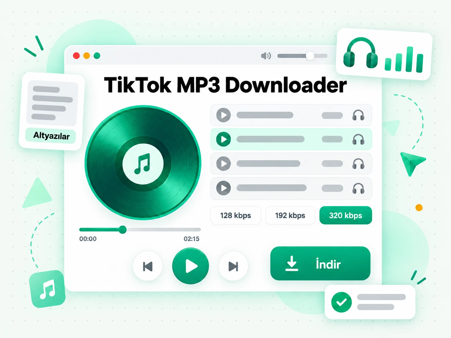 TikTok MP3 Downloader: altyazı ve erişilebilirlik dosyaları oluşturmak için kullanılan TikTok videosu