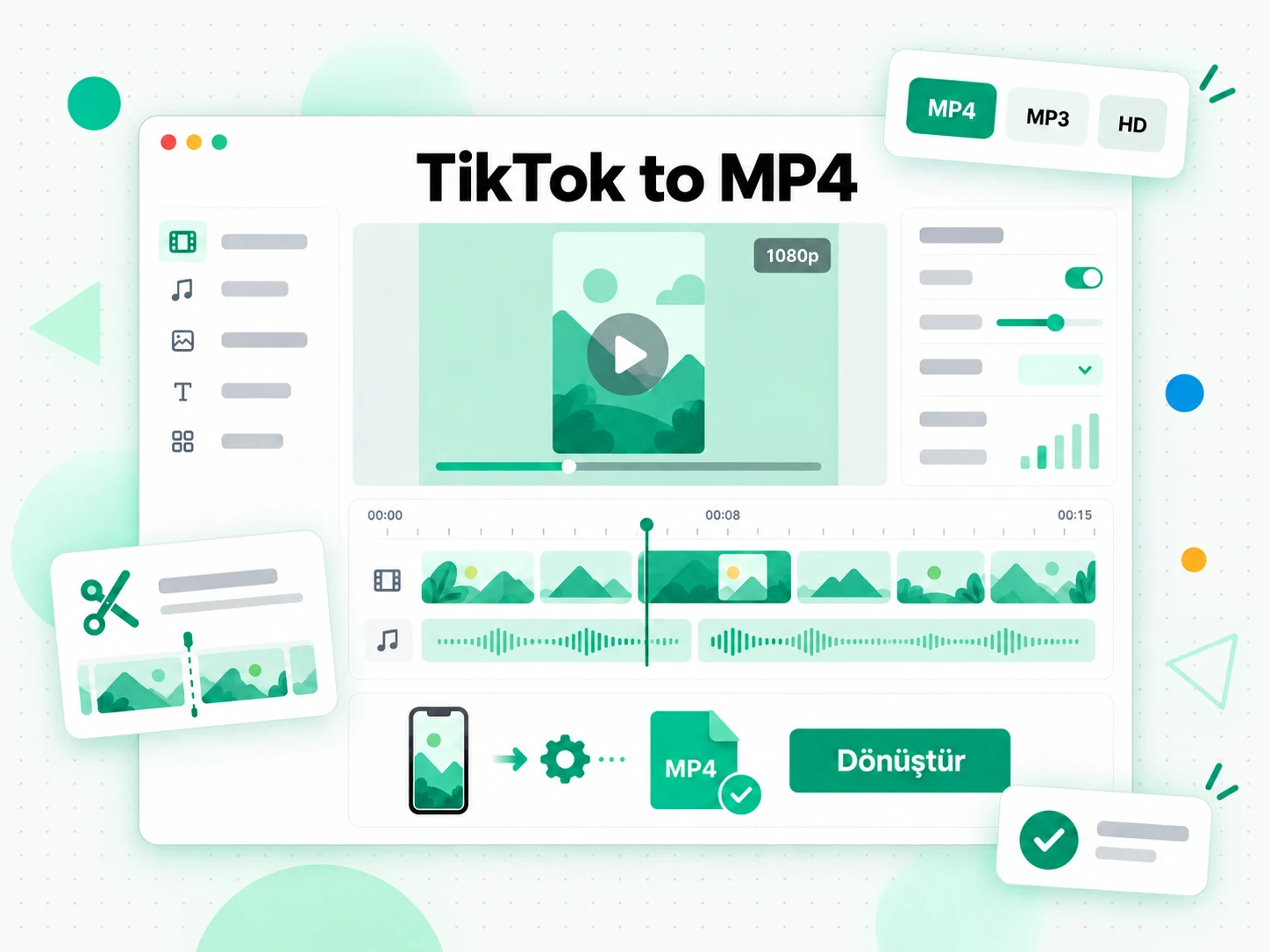 TikTok to MP4: lisanslı TikTok kreatifini analiz eden pazarlama ekibi