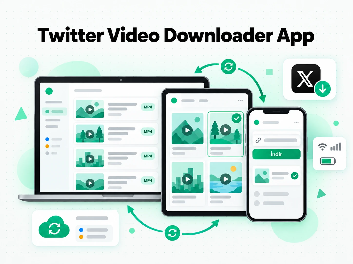 Twitter Video Downloader App: lisanslı bir Twitter kampanya videosunu inceleyen ajans ekibi
