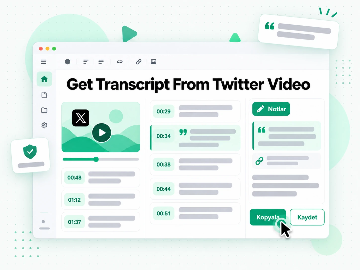 Get Transcript From Twitter Video: bir gazetecinin viral bir Twitter video klibini yazılı bir alıntı kaydına dönüştürmesi