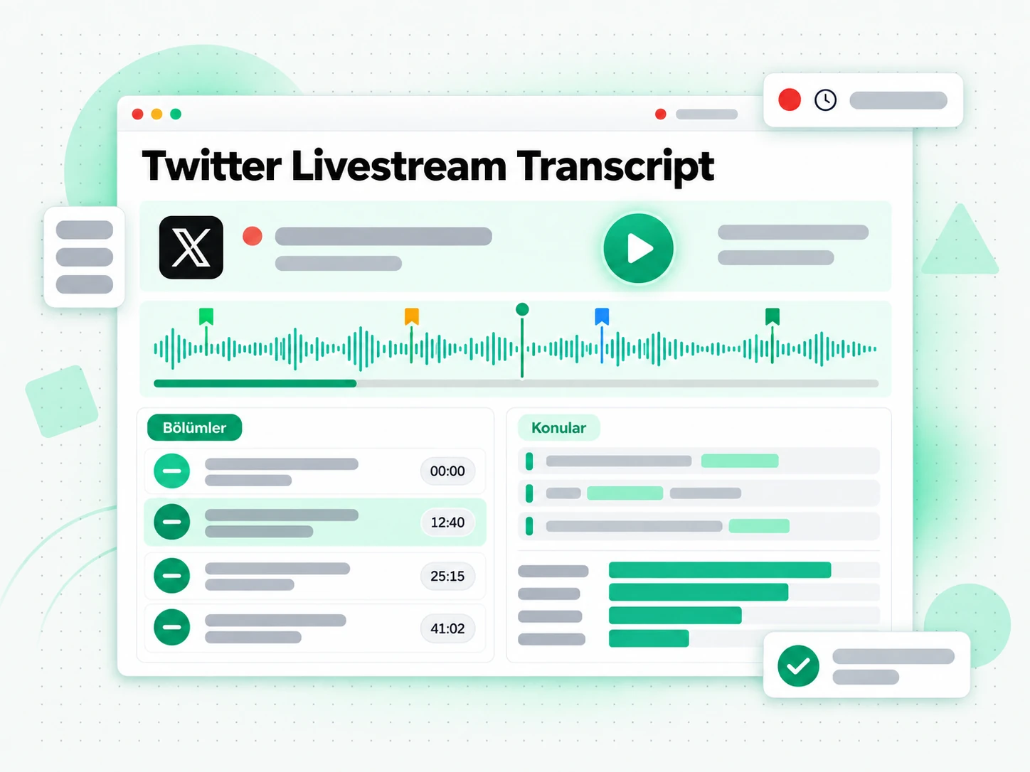 Twitter Livestream Transcript: transkript edilmiş bir Twitter canlı yayın anını inceleyen analist