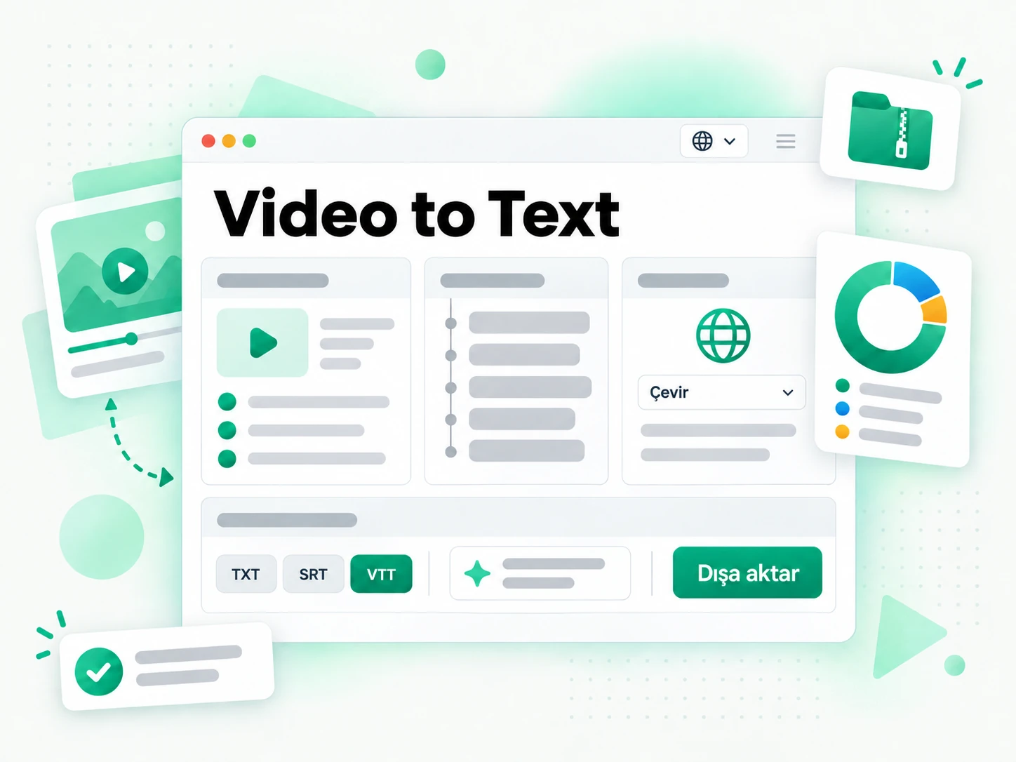 Video to Text: bir video transkriptini yeni bir senaryoya dönüştürme