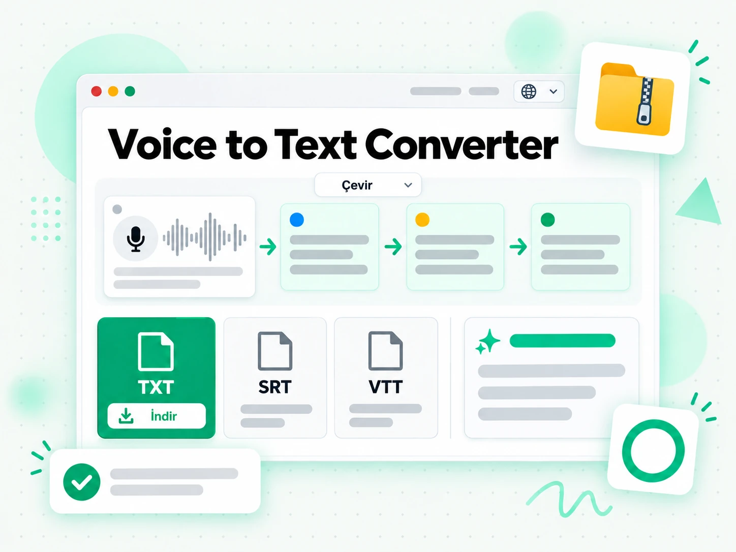 Voice to Text Converter: bir sesli not transkriptini toplantı notlarına dönüştürme