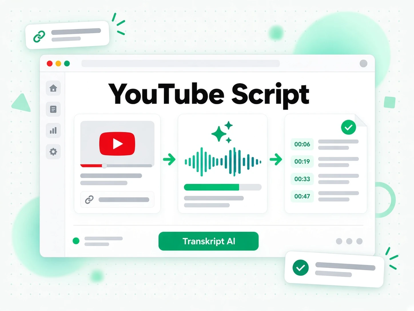 YouTube Script: YouTube bağlantısını metne dönüştürün