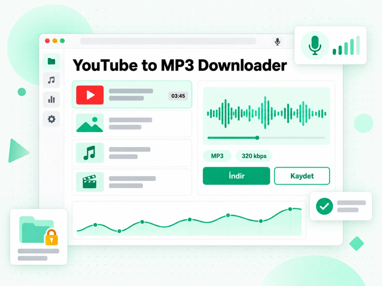YouTube to MP3 Downloader: kendi YouTube yüklemenizi MP3 ses dosyasına dönüştürme