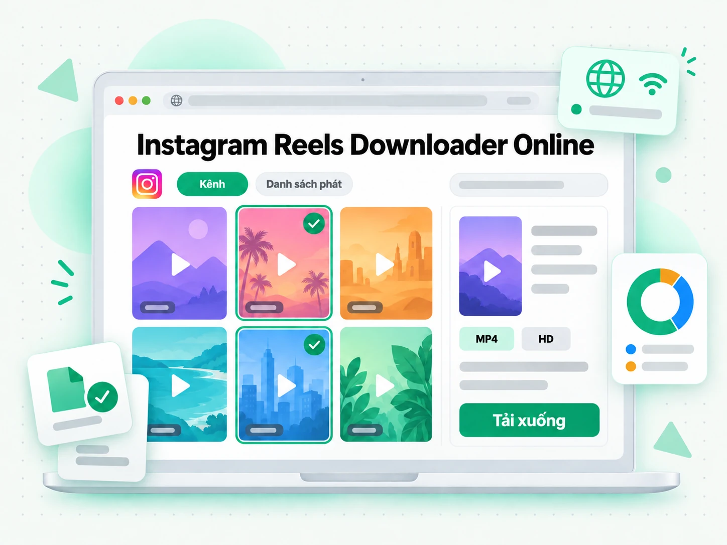 Instagram Reels Downloader Online để nhà sáng tạo lưu lại Reel từ tài khoản của mình