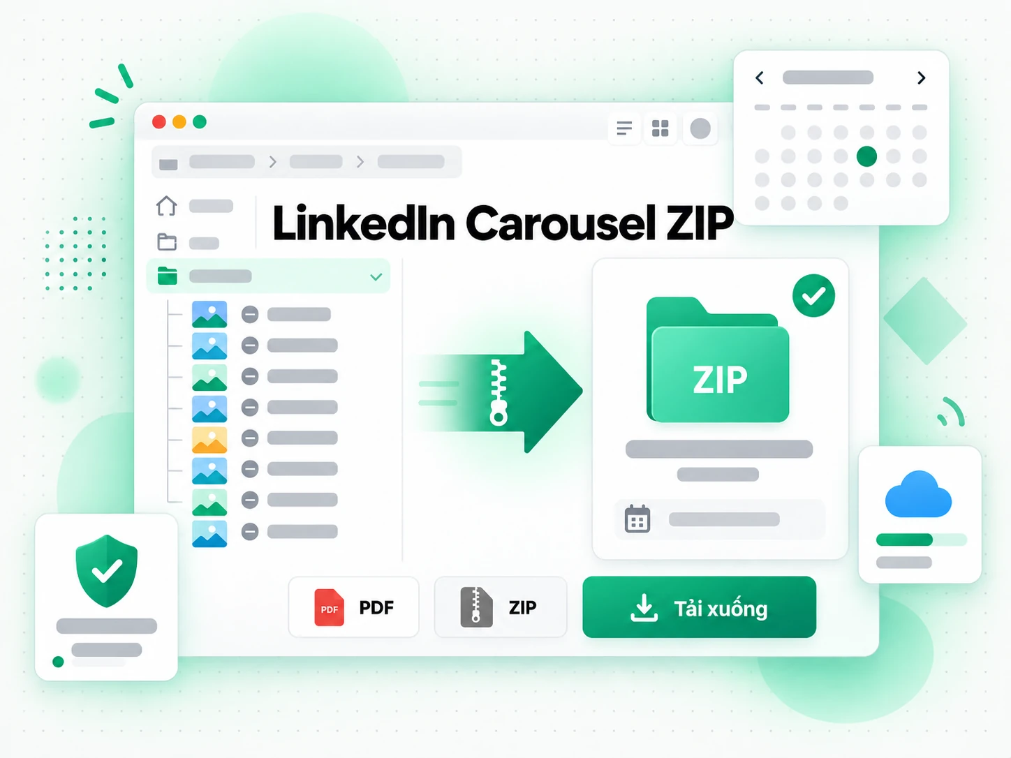 LinkedIn Carousel ZIP để nhà sáng tạo sao lưu carousel đã đăng