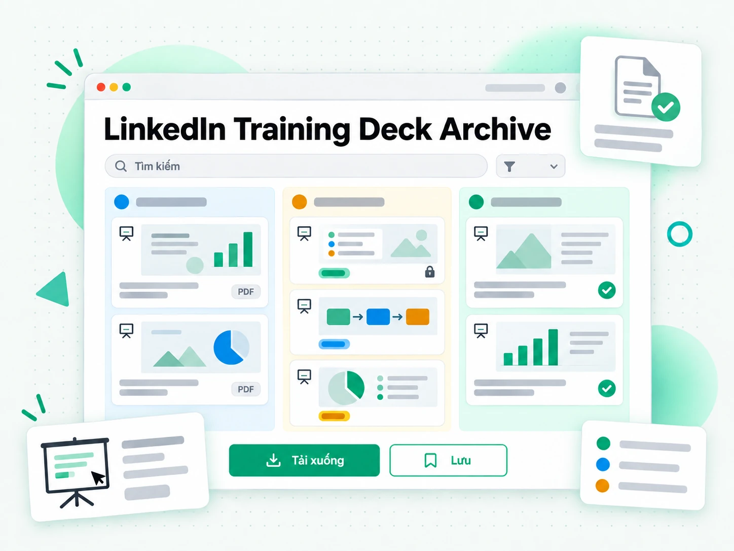 LinkedIn Training Deck Archive đã được cấp phép để dùng ngoại tuyến