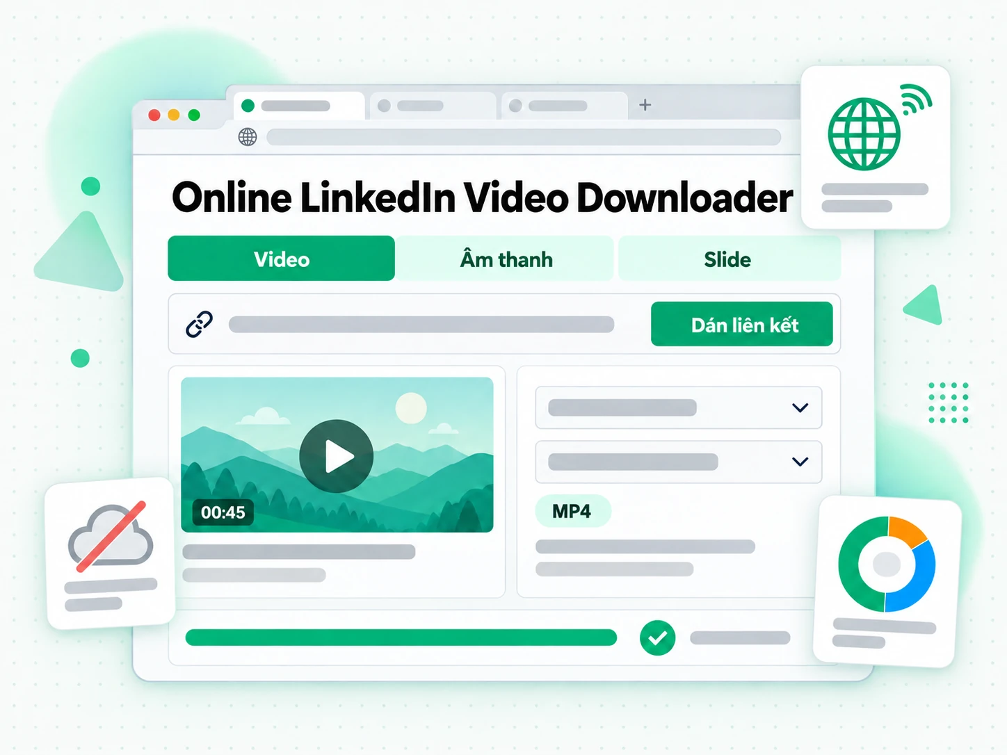 Online LinkedIn Video Downloader để đội bán hàng xem lại video khách hàng đã duyệt