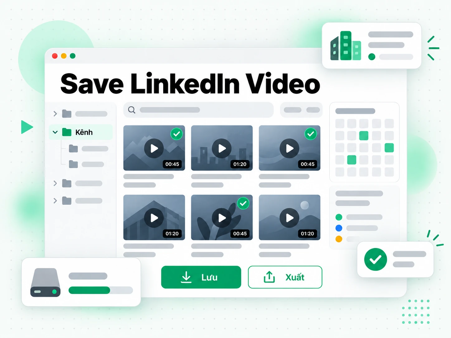 Save LinkedIn Video giúp đội marketing lưu trữ video công ty của chính mình
