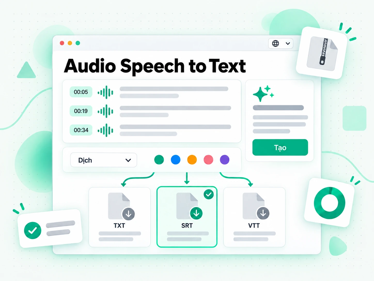 Audio Speech to Text rồi viết lại thành bài viết mới