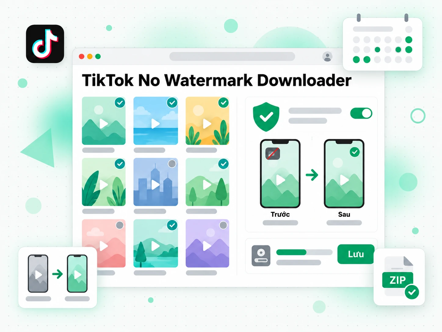 TikTok No Watermark Downloader để nhà sáng tạo sao lưu video của mình