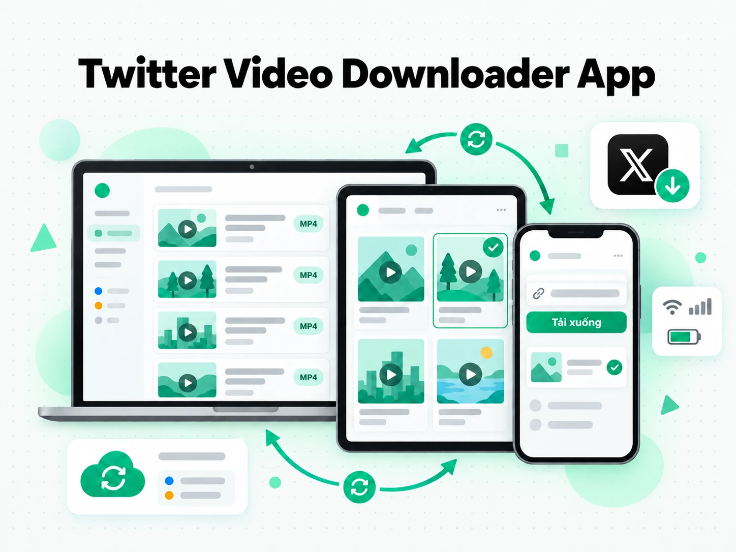 Twitter Video Downloader App giúp đội agency xem lại video chiến dịch đã cấp phép