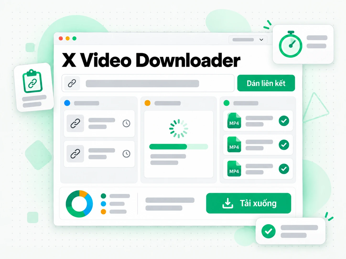 X Video Downloader chuẩn bị đoạn video X được cấp phép cho việc chép lời