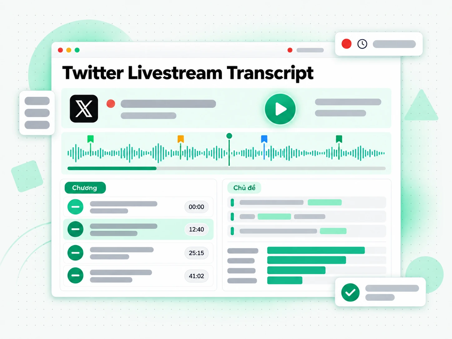 Twitter Livestream Transcript được nhà phân tích xem lại phần nổi bật đã chép lời