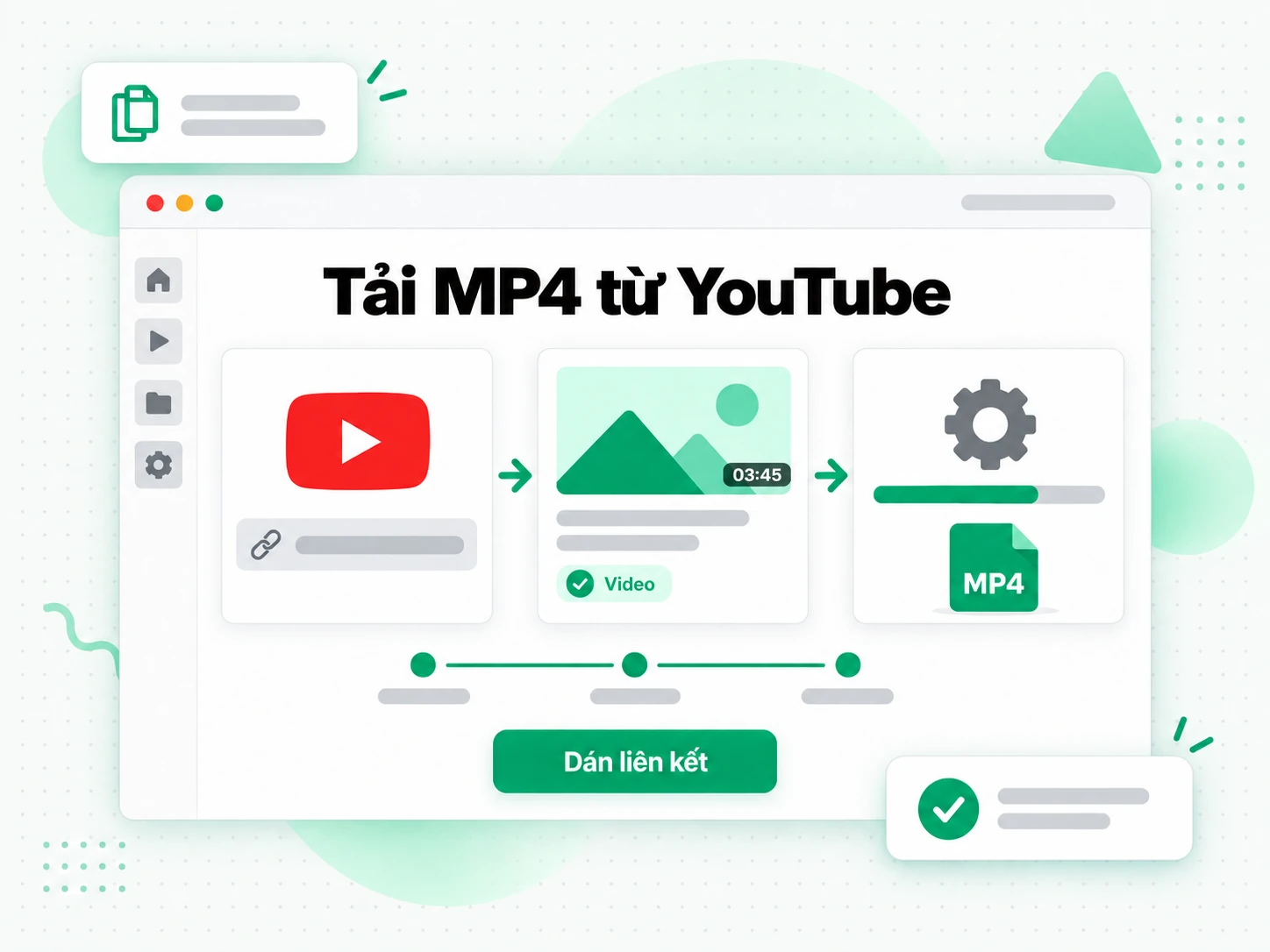 Tải MP4 từ YouTube: dán liên kết video YouTube